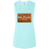MY PONY NASHVILLE BRAND B8803 Ladies' Flowy Muscle Tank