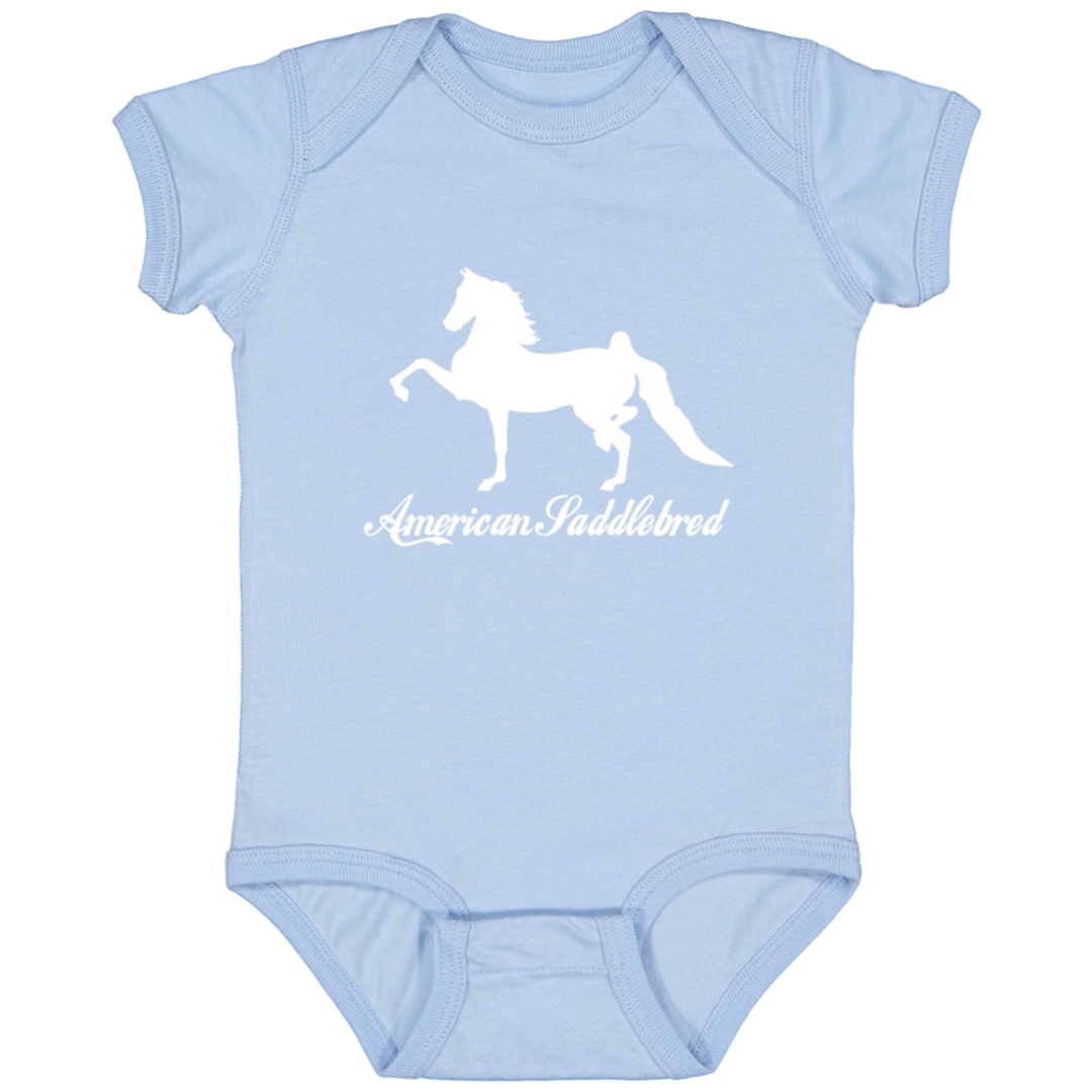American Saddlebred 2 (white) 4424 Infant Fine Jersey Bodysuit