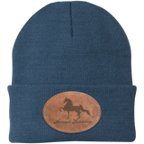 AMERICAN SADDLEBRED ON LEATHER CP90 Knit Cap - Patch