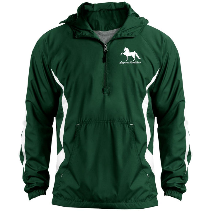 American Saddlebred 2 (white) JST63 Unisex Colorblock Raglan Anorak