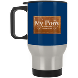 MY PONY NASHVILLE BRAND XP8400S Silver Stainless Travel Mug