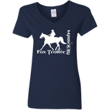 MISSOURI FOX TROTTER (white) 4HORSE G500VL Ladies' 5.3 oz. V-Neck T-Shirt