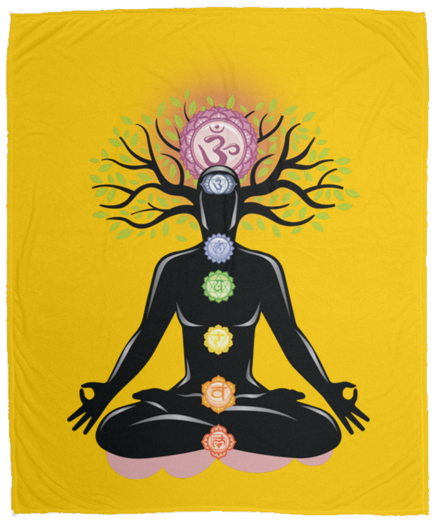 CHAKRAS PLUSH BLANKET (12 STYLES AND SIZES)