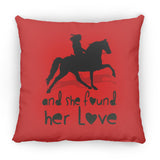 SHE FOUND HER LOVE (TWH pleasure)Bblack art ZP18 Large Square Pillow