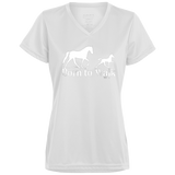 BORN TO WALK 1790 Ladies’ Moisture-Wicking V-Neck Tee