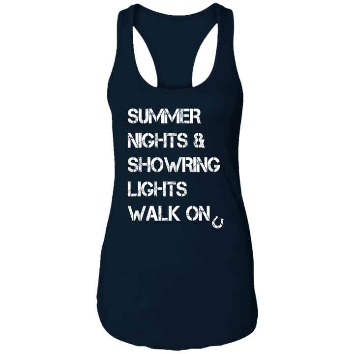 Summer Nights Showring Lights Walk On NL1533 Ladies Ideal Racerback Tank