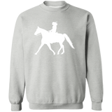 Missouri Fox Trotter LADY FINAL ART WHITE G180 Crewneck Pullover Sweatshirt