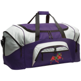 TENNESSEE WALKING HORSE DESIGN 3 JMD (RED PLAID) BG99 Colorblock Sport Duffel