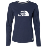 NOT SHIT FACED Rectangle Hat 64LTTX Ladies’ Essential Dri-Power Long Sleeve Tee