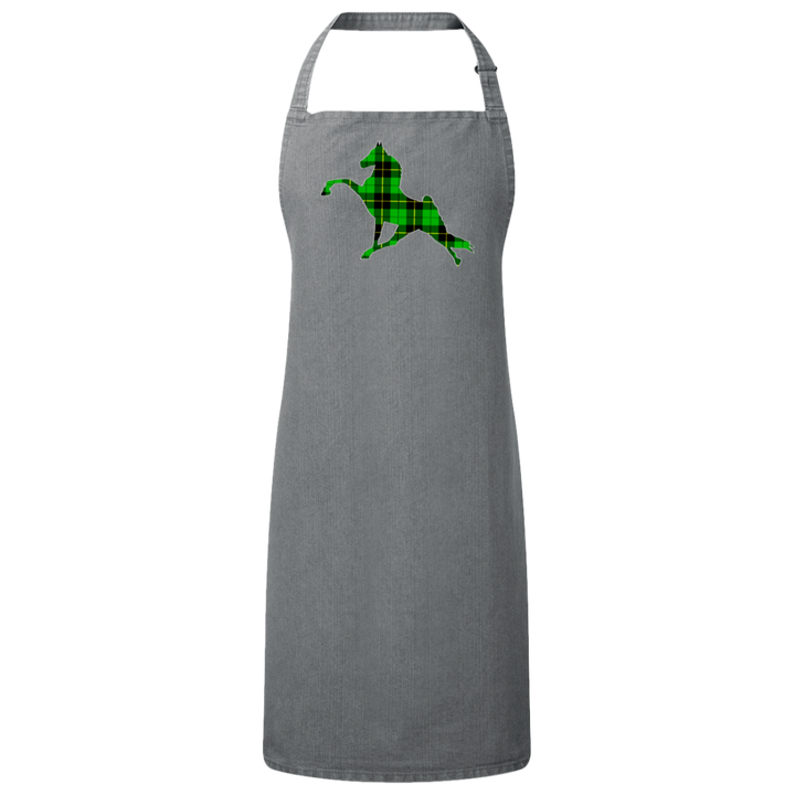 TWHGREENPLAIDFINAL RP150 Sustainable Unisex Bib Apron