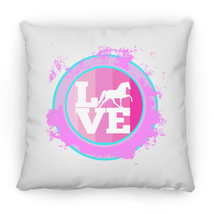TWH PLEASURE BLEACH SPLATTER PINK TEAL ZP14 Small Square Pillow