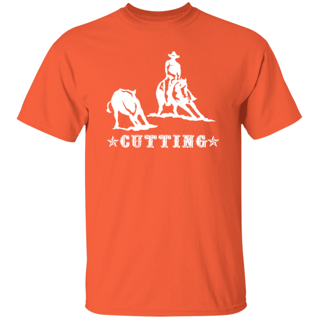 CUTTING STYLE 1 (white) 4HORSE G500 5.3 oz. T-Shirt