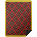 RED TARTAN BSHL Premium Black Sherpa Blanket 60x80