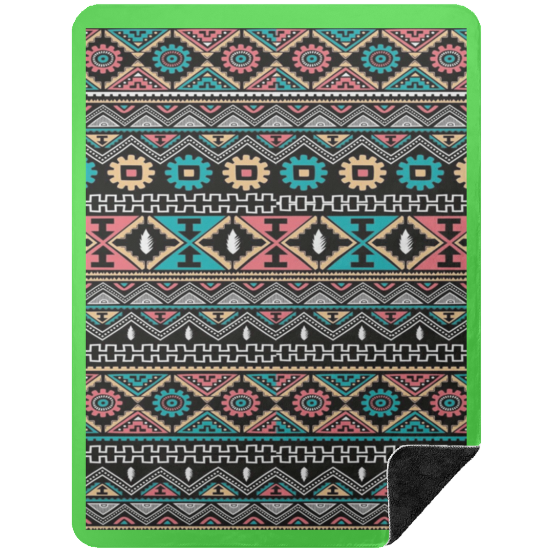 AZTEC 1 BSHL Premium Black Sherpa Blanket 60x80