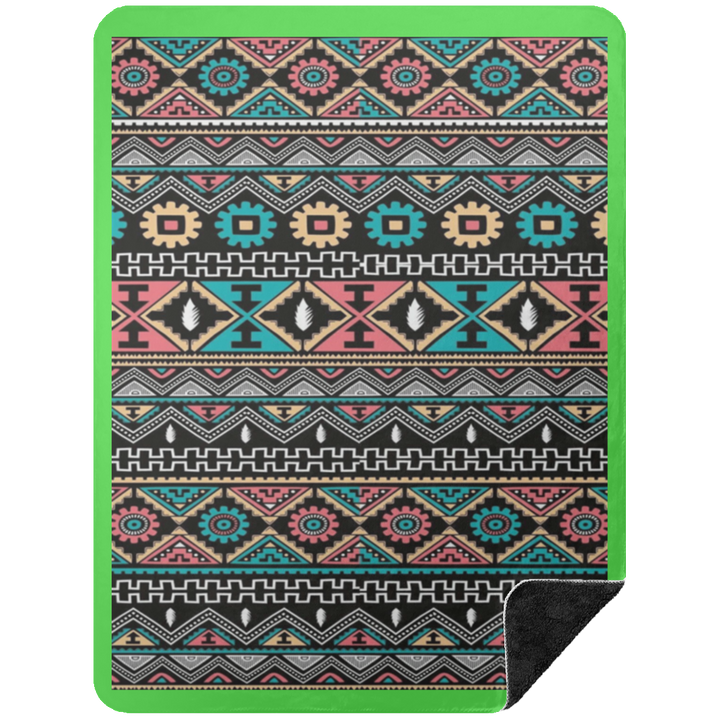 AZTEC 1 BSHL Premium Black Sherpa Blanket 60x80