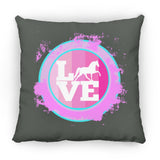 TWH PLEASURE BLEACH SPLATTER PINK TEAL ZP16 Medium Square Pillow