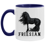FRIESIAN STYLE 1 4HORSE AM11OZ 11 oz. Accent Mug