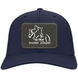 HUNTER JUMPER BLACK LEATHER CP80 Twill Cap - Patch