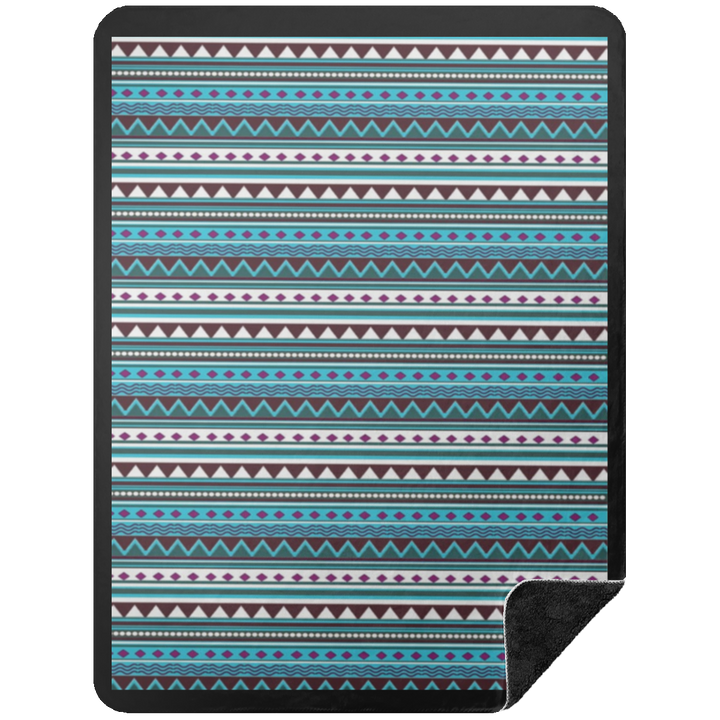 AZTEC 2 BSHL Premium Black Sherpa Blanket 60x80