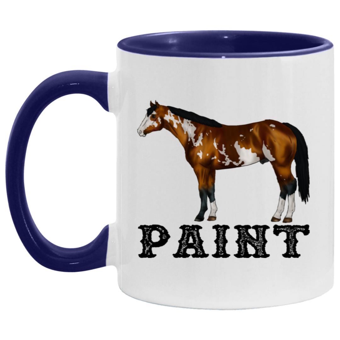 PAINT STYLE 1 4HORSE AM11OZ 11 oz. Accent Mug