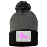 AMERICAN SADDLEBRED PINK SP15 Pom Pom Knit Cap - Patch