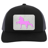 AMERICAN SADDLEBRED PINK 104C Trucker Snap Back - Patch
