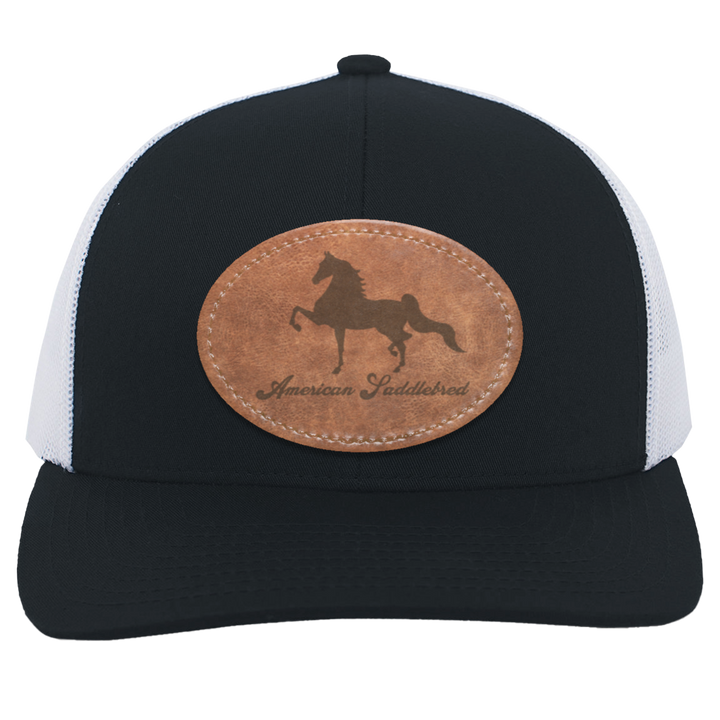 AMERICAN SADDLEBRED ON LEATHER 104C Trucker Snap Back - Patch