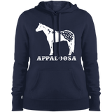 APPALOOSA STYLE 1 4HORSE WHITE LST254 Ladies' Pullover Hooded Sweatshirt