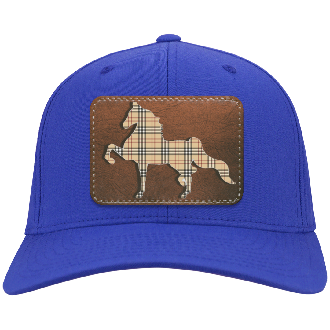 AMERICAN SADDLEBRED LEATHER PATCH (BURBURY) CP80 Twill Cap - Patch