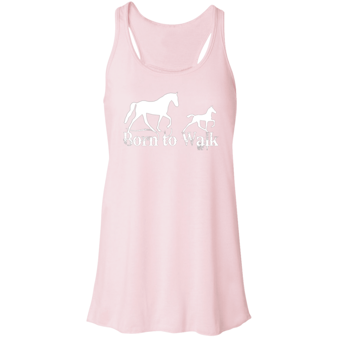 BORN TO WALK B8800 Flowy Racerback Tank