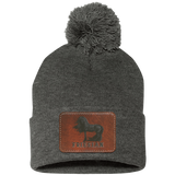 FRIESIAN ON LEATHER SP15 Pom Pom Knit Cap - Patch