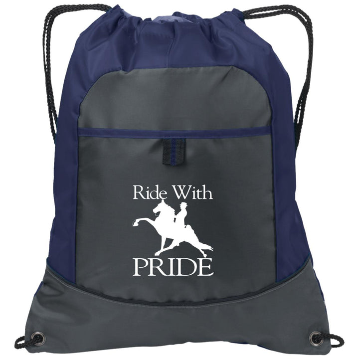 RIDEWITHPRIDEWHITE BG611 Pocket Cinch Pack
