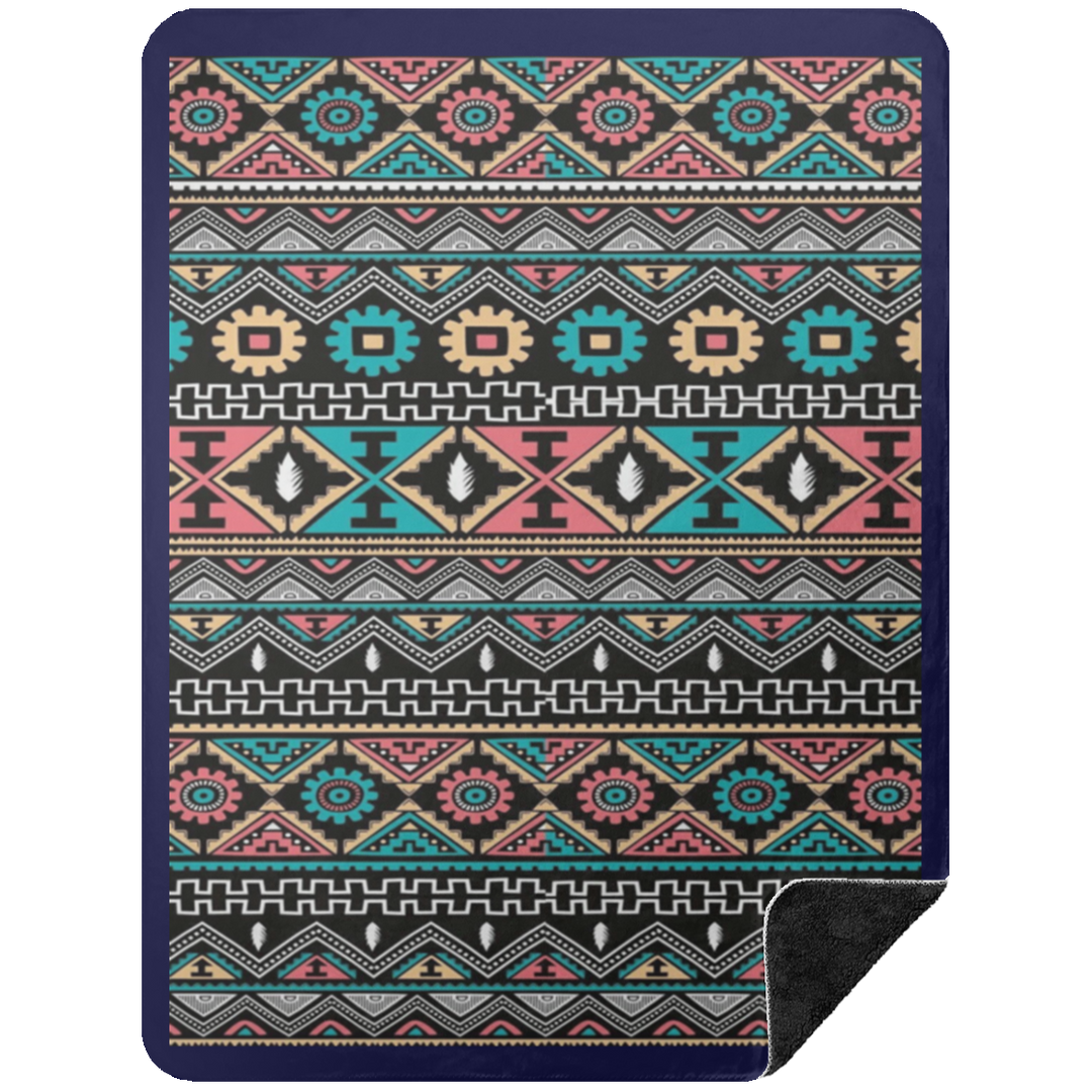 AZTEC 1 BSHL Premium Black Sherpa Blanket 60x80