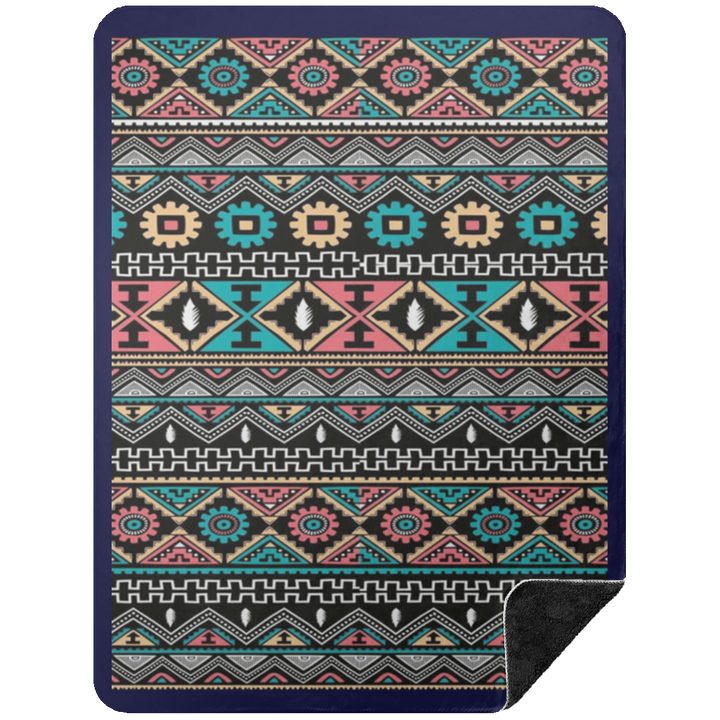 AZTEC 1 BSHL Premium Black Sherpa Blanket 60x80