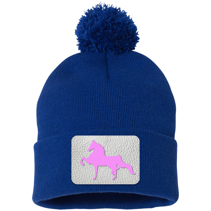 AMERICAN SADDLEBRED PINK SP15 Pom Pom Knit Cap - Patch