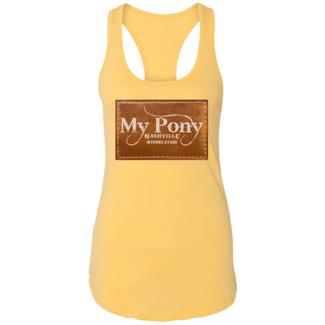 MY PONY NASHVILLE BRAND NL1533 Ladies Ideal Racerback Tank