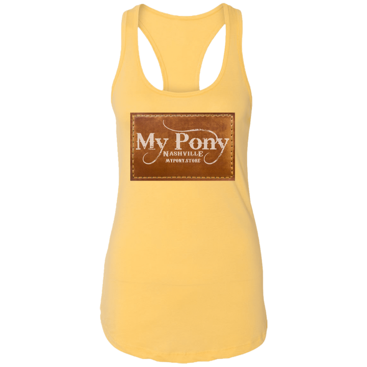 MY PONY NASHVILLE BRAND NL1533 Ladies Ideal Racerback Tank