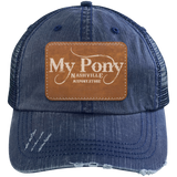 MY PONY NASHVILLE 6990 Distressed Unstructured Trucker Cap - Patch