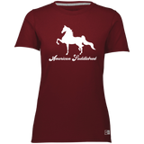 AMERICAN SADDLEBRED (DESIGN 1) WHITE 4HORSE 64STTX Ladies’ Essential Dri-Power Tee