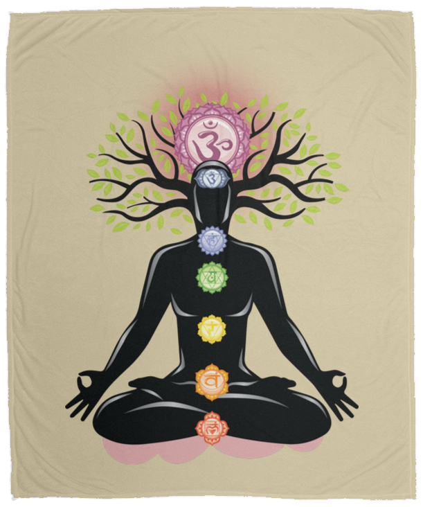 CHAKRAS PLUSH BLANKET (12 STYLES AND SIZES)