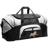TENNESSEE WALKING HORSE DESIGN 3 JMD (BURBURY) BG99 Colorblock Sport Duffel