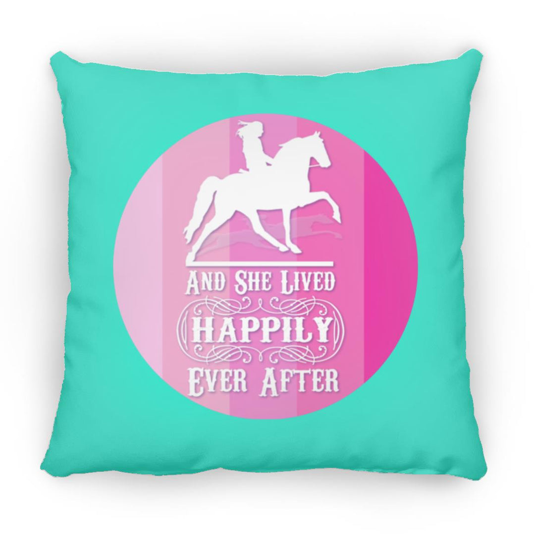 SHE LIVED HAPPILY TWH PLEASURE SHADES OF PINK ZP18 Large Square Pillow