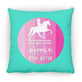 SHE LIVED HAPPILY TWH PLEASURE SHADES OF PINK ZP18 Large Square Pillow