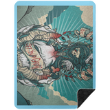 VINTAGE TAT 2 BSHL Premium Black Sherpa Blanket 60x80