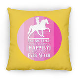 SHE LIVED HAPPILY TWH PLEASURE SHADES OF PINK ZP14 Small Square Pillow