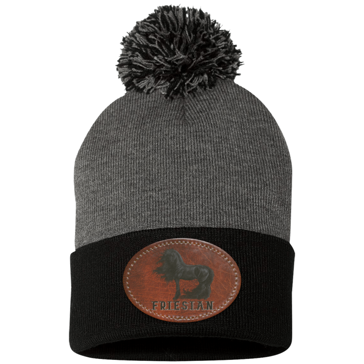 FRIESIAN ON LEATHER SP15 Pom Pom Knit Cap - Patch