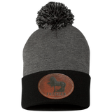 FRIESIAN ON LEATHER SP15 Pom Pom Knit Cap - Patch