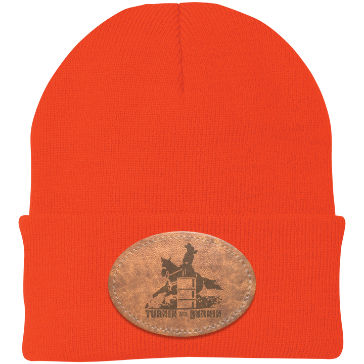TURNIN AND BURNIN ON LEATHER CP90 Knit Cap - Patch