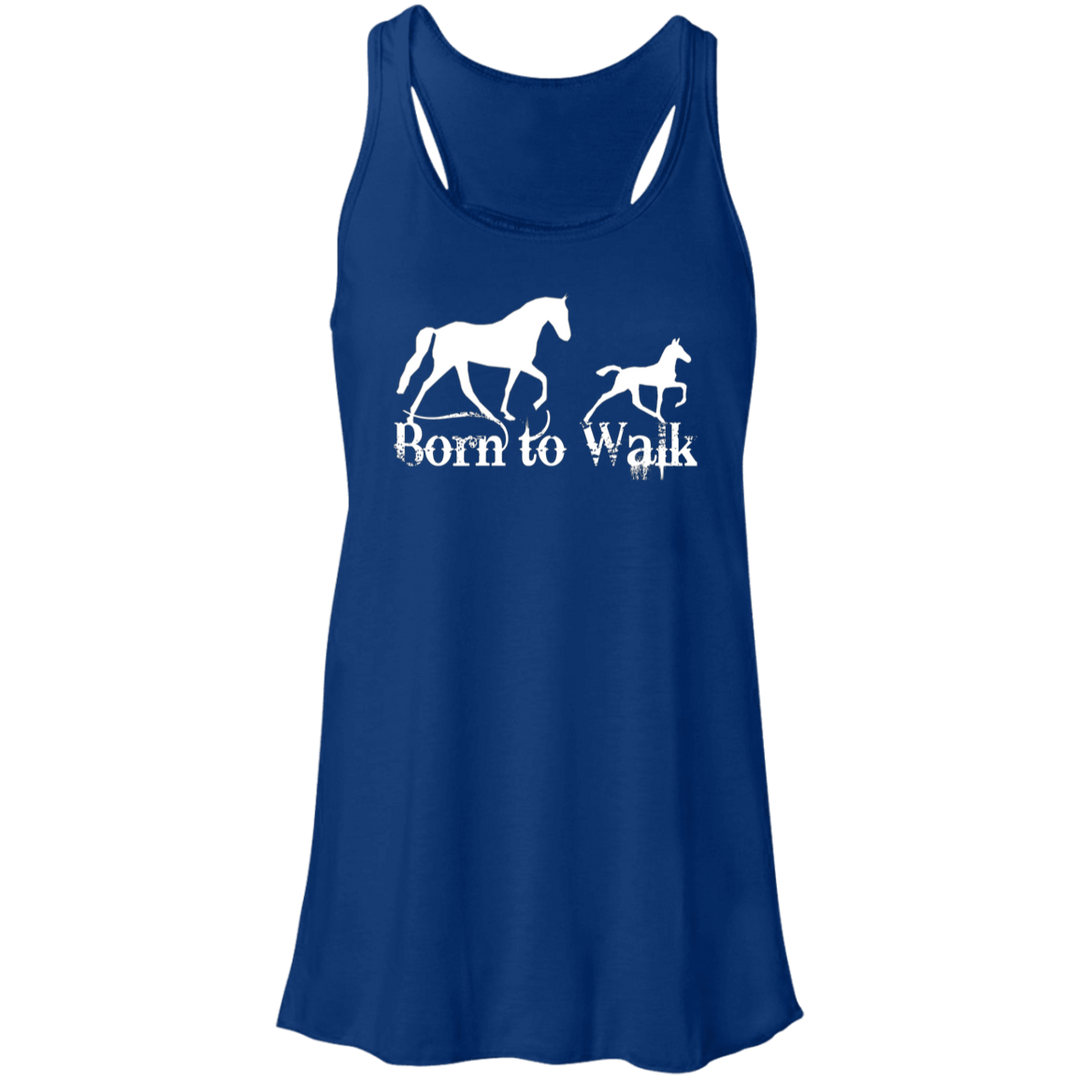 BORN TO WALK B8800 Flowy Racerback Tank