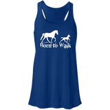 BORN TO WALK B8800 Flowy Racerback Tank